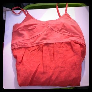 Coral full length dress (spaghetti strap)